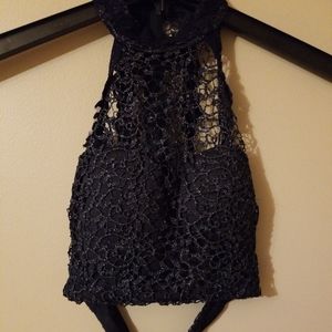 Beautiful Navy 2 piece prom dress